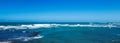 Panoramic Photo: Simple waves near the shore