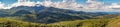 Panoramic photography in Lavras Novas of the hills, mountains, vegetation