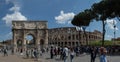 Panoramic photography of most popular building in rome colosseum