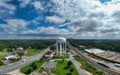 Panoramic photography of the water tower in Gastonia, North Carolina.