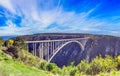 Panoramic picture of the Bloukrans Bridge in South Africa\'s Tsitsikama National Park