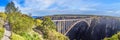Panoramic picture of the Bloukrans Bridge in South Africa\'s Tsitsikama National Park