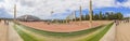 Panoramic picture of the Olympic Stadium area in Barcelona