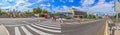 Panoramic picture of the Placa Espanya in Barcelona