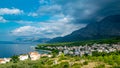 A panoramic picture of Promajna in Croatia