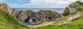 Panoramic picture of the Stair Hole, near Lulworth in Dorset, England