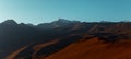 Panoramic picturesque Dawn In The Mountains Of The Elbrus Region