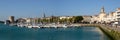 Panoramic port of La Rochelle Royalty Free Stock Photo