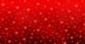 Panoramic red background set of bokeh hearts - Vector Royalty Free Stock Photo