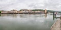 Panoramic Rhone river - Vienne, France Royalty Free Stock Photo