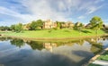 Panoramic riverside 2 story houses in suburban Dallas Fort-Worth