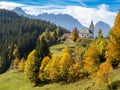 Panoramic road in Kamnik Alps, Slovenia Royalty Free Stock Photo