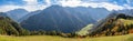 Panoramic road in Kamnik Alps, Slovenia Royalty Free Stock Photo