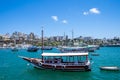 Panoramic of Salvador de Bahia from Todos los Santos bay Royalty Free Stock Photo