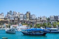 Panoramic of Salvador de Bahia from Todos los Santos bay Royalty Free Stock Photo