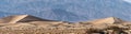 Panoramic sand dunes in the arid Southern California desert