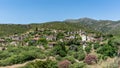 Panoramic scene of historical Doganbey village in Aydin city