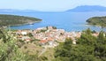 Panoramic scenery of Epidaurus town Argolis Greece Royalty Free Stock Photo