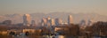 Panoramic Scenic Landscape Salt Lake City Utah Downtown Wasatch Royalty Free Stock Photo