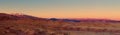 panoramic scenic mountain desert view at sunset in Morocco Atlas mountains Royalty Free Stock Photo