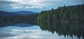 Panoramic Scenic Nordland County Lake in the Norway Royalty Free Stock Photo