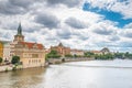 Panoramic scenic view of Prague city skyline, Prague, Czech Republic Royalty Free Stock Photo