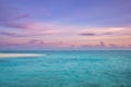 Dream fantasy sunset sea sky background. Relaxing pastel colors, horizon positive energy, inspire meditation nature ocean bay Royalty Free Stock Photo