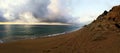 Panoramic seascape of beach at Costa Brava, Spain