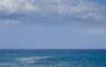 Panoramic seascape. Horizon over water. Seascape only. Nature ocean background.