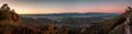 Panoramic shot of a beautiful landscape in Jaca, Spain Royalty Free Stock Photo