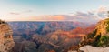 Panoramic shot of the beautiful view of the Grand Canyon National Park in Arizona Royalty Free Stock Photo