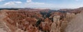 Panoramic shot of Bryce Canyon National Park, a sprawling reserve in southern Utah, United States Royalty Free Stock Photo