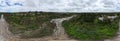 Panoramic shot of the Buckley Falls in Geelong, Australia