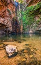 Panoramic shot of clear water of the Emma Gorge Resort Wyndham in Australia