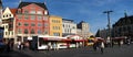 A panoramic shot of downtown Halle, Germany