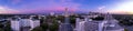 Panoramic shot of the Florida Capitol building in Tallahassee at sunrise in US