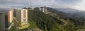 Panoramic shot of Genting Landscape in Bentong, Pahang, Malaysia