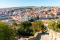 Panoramic shot of Lisbon cityscape, Portugal Royalty Free Stock Photo