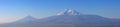 Panoramic shot of the magnificent Mount Ararat captured in Armenia