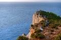 Panoramic shot of spotting place near Shipwrerck beach in Zakynthos.