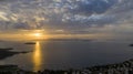 The panoramic shot of the sunset in Bodrum. Bodrum is one of the favorites in the field of the holiday resort in the