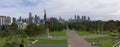 Panorama of Melbourne skyline Royalty Free Stock Photo