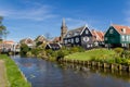 Panoramic shot of village Marken Netherlands