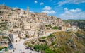 Panoramic sight in Matera in the `Sassi` district, Basilicata, southern Italy.