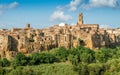 Panoramic sight of Pitigliano in a sunny summer afternoon. Province of Grosseto, Tuscany, Italy. Royalty Free Stock Photo