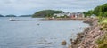 Panoramic sight of Shieldaig, village in Wester Ross in the Northwest Highlands of Scotland. Royalty Free Stock Photo