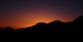 Panoramic Silhouette Sunset