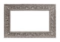 Panoramic silver frame for paintings, mirrors or photo