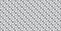 Panoramic Silver Metal Wicker Background, Repeating Elements - Vector
