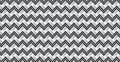 Panoramic silver metal wicker background, repeating perforated elements - Vector